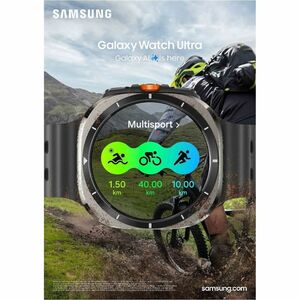Samsung Galaxy Watch Ultra SM-L705F Smart Watch - 47.40 mm Case Height - 47.10 mm Case Width - Titanium Silver Body Color 