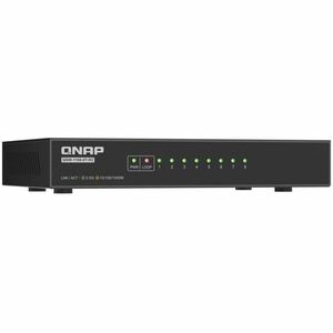 QNAP QSW QSW-1108-8T-R2 8 Ports Ethernet Switch - 2.5 Gigabit Ethernet - 2.5GBase-T, 100/1000Base-T - Black - 2 Layer Supp