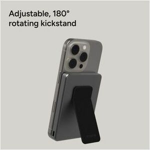 Mophie powerstation Power Bank - Black - For Qi2-enabled Device, Smartphone, MagSafe-enabled Device - 5000 mAh - 20 W - US