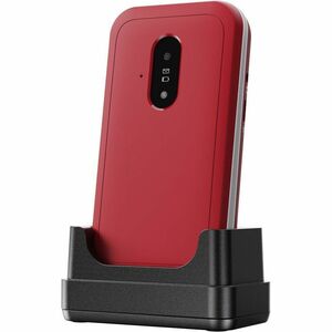 Téléphone portable standard Doro Leva E22 - 4G - Rouge, Blanc - Flip - Sans SIM