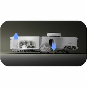 ROBOROCK Qrevo Curv 5A1 Robot Aspirapolvere e Lavapavimenti, Aspirazione 18.500 Pa, Doppio Sistema Anti-Groviglio, Mocio e