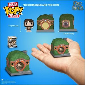 Funko The Lord of the Rings Bitty Pop! Towns Frodo Baggins and The Shire - 50.80 mm - Vinyl