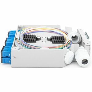 Digitus 12 Anschluss/AnschlüsseGlasfaserplatte - Glasfaserleitung - Blau, Grau - 12 x Duplex