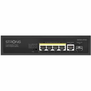 SWITCH POE UPLINK 100 WATT DI ALIMENTAZIONE POE 4 PORTE GIGABI