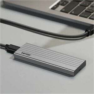 Boîtier Pour Disque Dur Lexar E6 M.2, PCI Express NVMe - USB 3.2 (Gen 2) Type C Interface hôte - 1 x SSD supporté - 2 To T