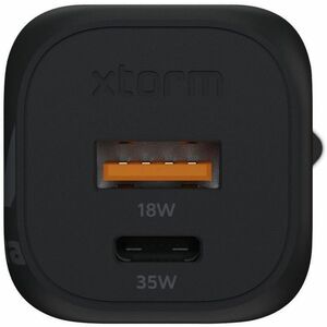 Xtorm - Chargeur secteur GaN² 35W USB-C/USB-A Power Delivery - chargeur éco-responsable noir