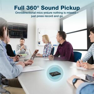 Turonic L813 AI Voice Recorder with AI Technology - 128GB, USB-C, Dual Mics, Noise Canceling, Transcription, File Security