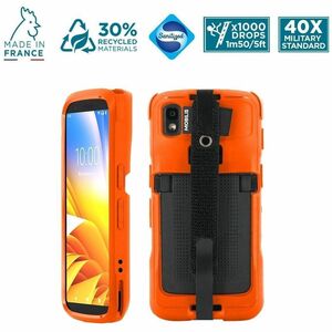 Sacoche de transport MOBILIS PROTECH Durci Zebra Terminal Portable - Orange - Résistant aux chocs, Résistant aux chocs, Ré