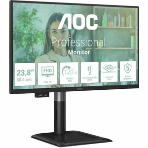 AOC 24P4U 24" Class Full HD LED Monitor - 16:9 - Textured Black - 60.5 cm (23.8") Viewable - In-plane Switching (IPS) Tech