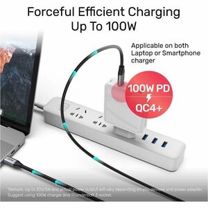 Unitek 2 m USB-C Audio/Video/Data Transfer Cable - 1 - Cable for Monitor, TV, MacBook Pro, Charger, iPad Pro - First End: 