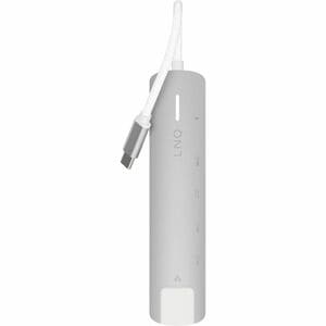LINQ USB Type C Docking Station for Notebook, Flash Drive - Charging Capability - Off White, Space Gray - 4K @ 60Hz - 3840