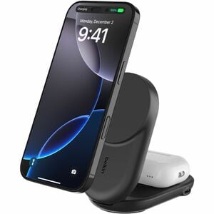Belkin UltraCharge Induction Charger - Black - For iPhone - Input connectors: USB - Foldable