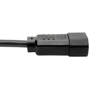 AC POWER CABLE NEMA 5-15R to C14 13A, 125V, 16 AWG, 2 ft. (0.61 m), Black