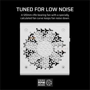 Corsair RPS0216 ATX 3.1 Modular Fuente de alimentación - 850W - Blanco - Interno - 120 V, 230 V Entrada - 5 V, 12 V, 5 V S