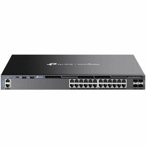 TP-Link Omada SG6428X 24 Ports Manageable Layer 3 Switch - Ethernet, 10 Gigabit Ethernet - 10/100/1000Base-T, 10GBase-X - 