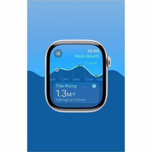 Apple Watch Series 10 Smart Watch - 42mm Case Height - 36mm Case Width - Plata Case Color - Mezclilla Band Color - Alumini