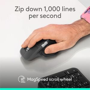 Logitech MX Master 4 for Business, Wireless Mouse with Quiet Clicks, 8K DPI, MagSpeed Scrolling, Logi Bolt Receiver, Graph