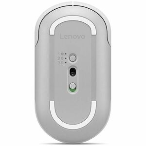 Lenovo 700 Full-size Mouse - Bluetooth/Radio Frequency - USB Type A - Optical - 8 Button(s) - Seashell - 1 - Wireless - 2.