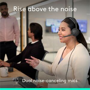 Logitech Zone Wired 2 for Business - Noise-Canceling Headset with Adaptive Hybrid ANC, Microsoft Teams Certified, USB-C wi
