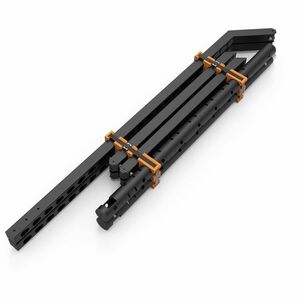 Heckler Design XL Display Stand - Up to 105" Screen Support - 220 lb Load Capacity - Floor - Steel, Powder Coated Steel, U