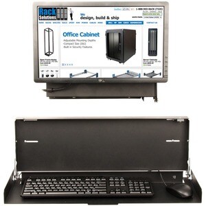 Rack Solutions Wall Mount for Keyboard - Black Powder Coat
