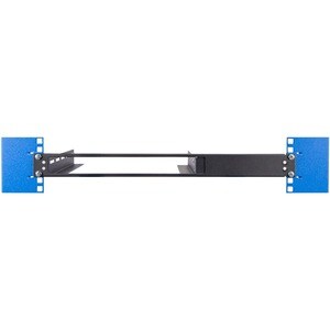 Innovation 1U Rack-mountable Rack Shelf for Switch - 289.56 mm Rack Width x 200.66 mm Rack Depth - Black Powder Coat - TAA