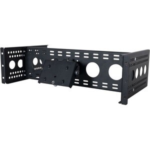 Rack Solutions Rack-mountable Rack Mount Bracket for Monitor, Server - 482.60 mm Rack Width - Black Powder Coat - TAA Comp