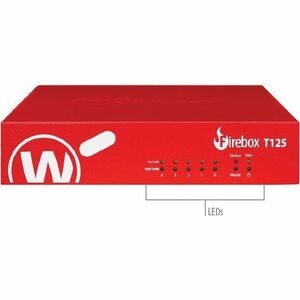 WatchGuard Firebox T125 Network Security/Firewall Appliance - Policy Management - 5 Port - 2.5 Gigabit Ethernet, Gigabit E