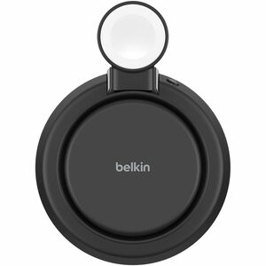 Belkin UltraCharge Pro Induction Charger - Black - For iPhone - Input connectors: USB - Magnetic, Qi2 Certified, Adjustabl