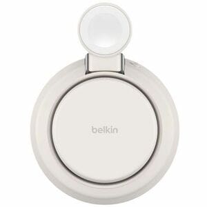 Belkin UltraCharge Pro Induction Charger - Sand - For iPhone - Input connectors: USB - Magnetic, Qi2 Certified, Adjustable