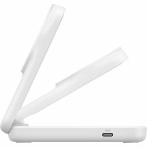 Belkin UltraCharge Induktionsladegerät - Weiß - für Qi2-fähiges Gerät, iPhone, AirPod, Smartwatch - Eingangsstecker: USB -