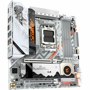 Aorus Ultra Durable B850M A ELITE WF7 ICE-P Gaming Desktop Motherboard - AMD B850 Chipset - Socket AM5 - Micro ATX - Ryzen