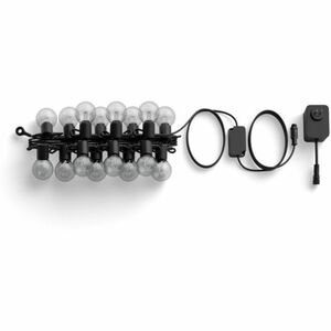 Philips Hue Festavia Globe Outdoor String Lights 45 ft - 16 Bulb - Shatter Proof, Durable, Water Proof, Weather Proof, Col