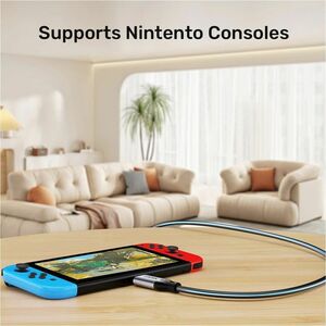 USB-C to RJ45 Ethernet Cable 1M Gigabit LAN Network supports Thunderbolt 3/4 and backward compatible.