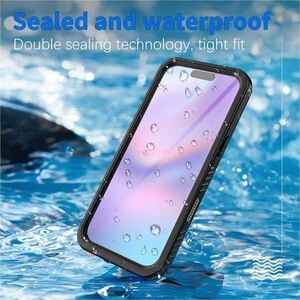 4smarts Stark Robust Tasche für 16,8 cm (6,6 Zoll) Apple iPhone 17 Air Smartphone - Transparent, Schwarz - Gummi, Polycarb