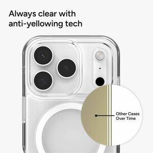 ZAGG Crystal Palace Lite Snap Case for Apple iPhone 17 Pro Smartphone - Crystal Clear - Drop Resistant, Yellowing Resistan