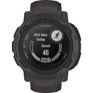 Garmin Instinct 2 Smart Watch - Graphite Body Color - Fiber Reinforced Polymer Case Material - Silicone Band Material - He