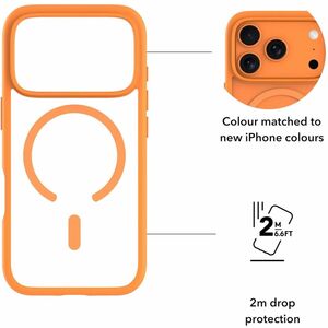dbramante1928 ApS Grenen Case for Apple iPhone 17 Pro Smartphone - Orange - 1 / Pack - Impact Resistant, Damage Resistant,