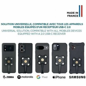 MOBILIS Energia Induction Charger - For Smartphone - Input connectors: USB - Clamping Arm, Magnetic