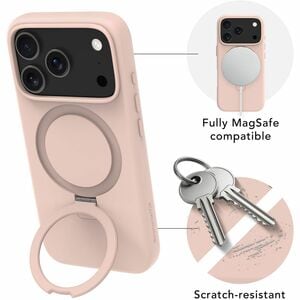 dbramante1928 ApS Roskilde Case for Apple iPhone 17 Pro Smartphone - Pink Sand - Soft-touch - Scratch Resistant, Stain Res