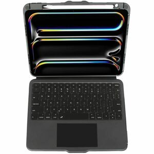 Targus VersaVu THZ988ES Tastatur/Cover (Folie) für 27,9 cm (11 Zoll) bis 33 cm (13 Zoll) Apple iPad Pro 11 (2024), iPad Pr