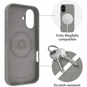 dbramante1928 ApS Roskilde Case for Apple iPhone 17 Smartphone - River Stone - Soft-touch - Stain Resistant, Scratch Resis