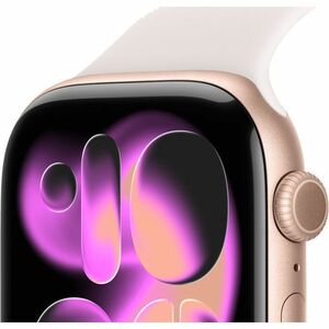 Apple Watch Series 11 Smart Watch - 46 mm Case Height - 39 mm Case Width - Rose Gold Case Color - Light Blush Band Color -