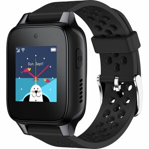 TCL MOVETIME MT46X Smartwatch - Kinder - Schwarz, Grau Body Color - Wireless LAN - 4G - Kamera, Push-Benachrichtigung, SMS