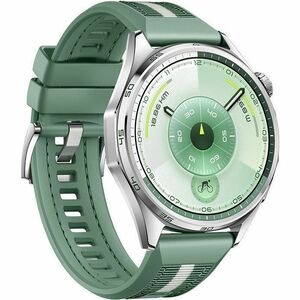 Huawei WATCH GT 6 Smart Watch - Round Case Shape - 46 mm Case Height - 46 mm Case Width - Purple Body Color - Green Band C