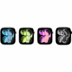 Apple Watch Series 11 Smart Watch - 46 mm Case Height - 39 mm Case Width - Silver Case Color - Purple Fog Band Color - Alu