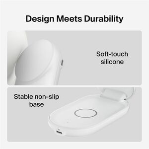 Belkin UltraCharge 2-in-1 Foldable Magnetic Charger with Qi2 25W - For Qi2-enabled Device, iPhone, AirPod, Smartwatch, Sma