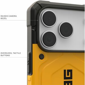 Urban Armor Gear Pathfinder Rugged Case for Apple iPhone 17 Pro Smartphone - Heritage Yellow - Drop Resistant, Impact Resi