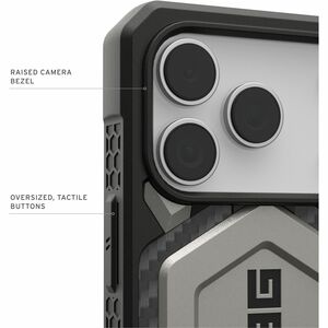 Urban Armor Gear Monarch Pro Case for Apple iPhone 17 Pro Smartphone - Titanium - Drop Resistant