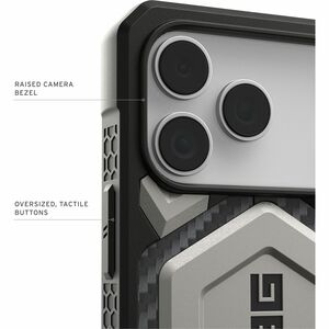 Urban Armor Gear Monarch Pro Case for Apple iPhone 17 Pro Max Smartphone - Titanium - Drop Resistant